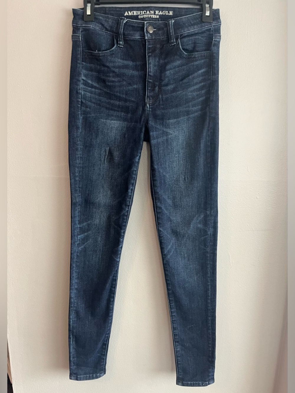 American Eagle Outfitters Navy Blue Hi-Rise Skinny Jeans